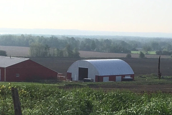 Agricultural steel building exterior