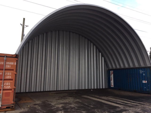 Container cover with end walls