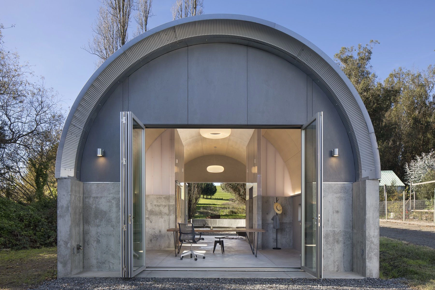 Custom steel building exterior