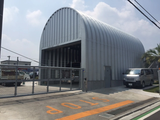 Industrial equipment storage building