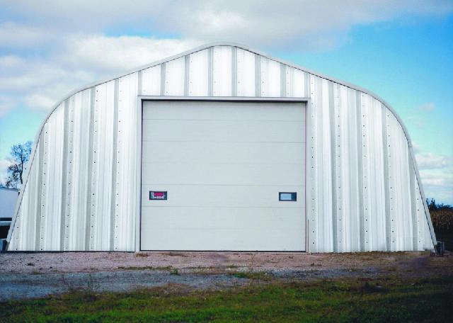 Garage steel building exterior
