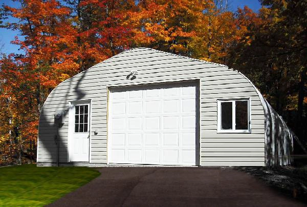 Econospan garage in fall