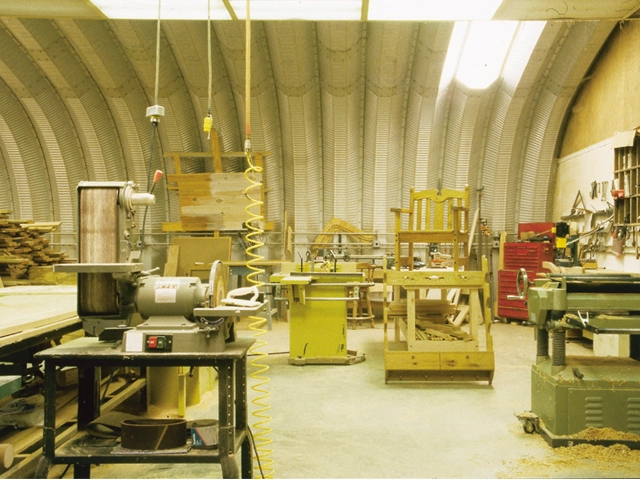 Interior manufacturing building