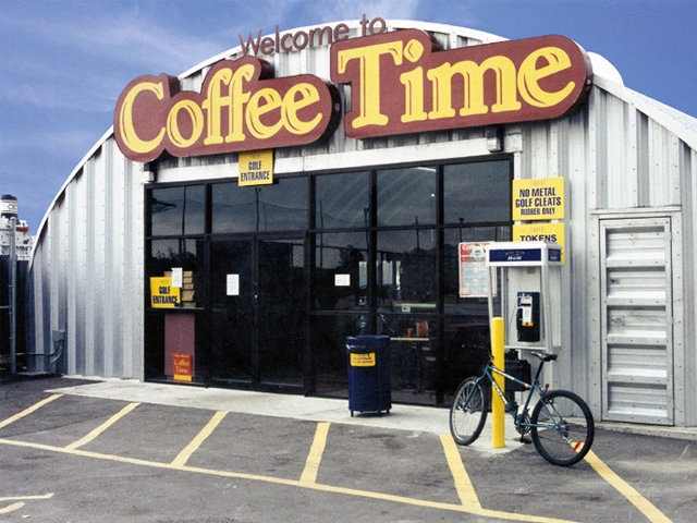 Retail coffee shop steel building
