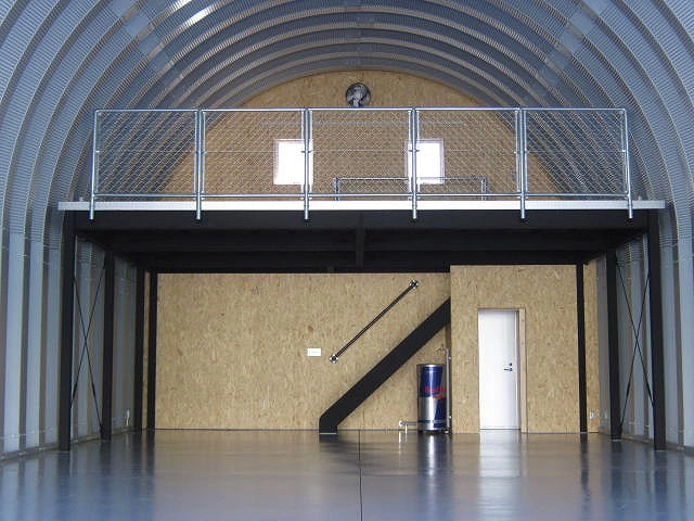 Warehouse steel building exterior front