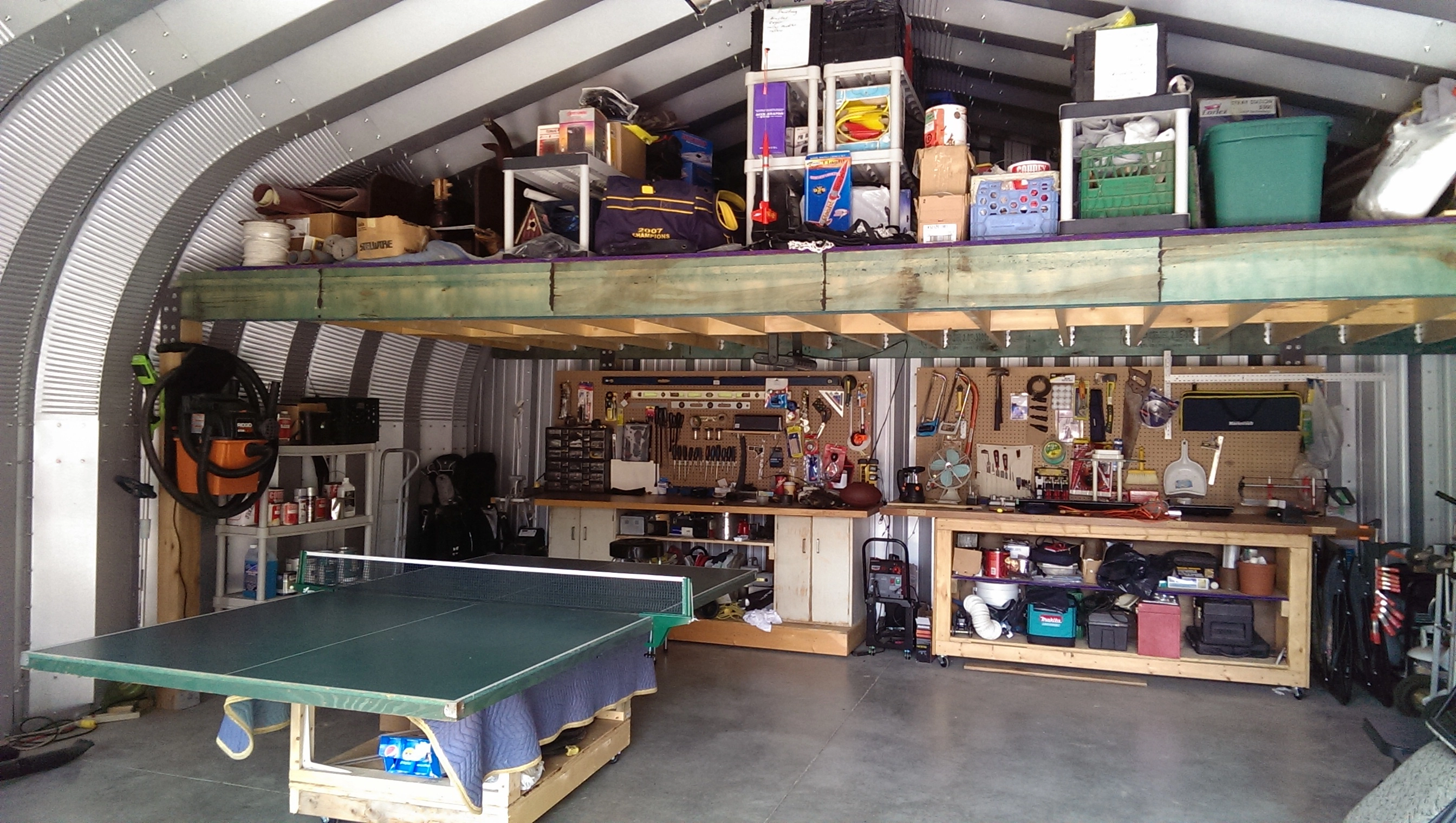 Workshop building front exterior