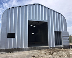 Large Econospan building for equipment storage