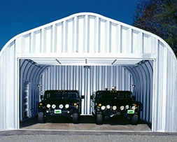 Two hummers inside building